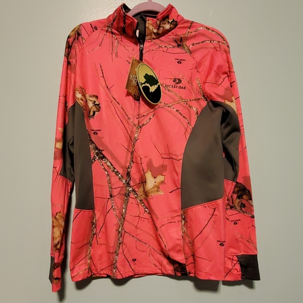 mossy oak pink womens light weight jacket